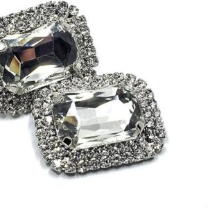 Rhinestone Shoe Clips Wedding Buckle DIY Bride Shoe Decorative Charms Blue Clothing, Shoes & Accessories | Womens Accessories | Shoe Charms