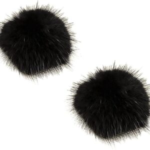 Ostrich Feather shoe clips accessory. Shoes not included. Black