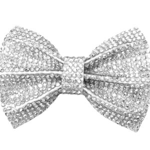 1 Pair Of Crystal Studded Bows Heels Accessories Hat Accessories