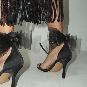 Shoe Bow Clip 3', Shoe Clip For Party, Party Shoe Bow, Black Shoe Clips Handmade Party Shoe